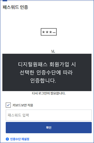 패스워드 인증 이미지