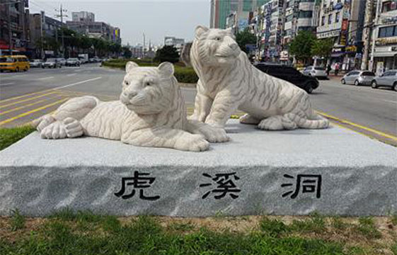 호계사거리 호랑이조형물