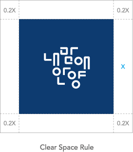 내맘애 안양 로고마크 조합형 Clear Space Rule
